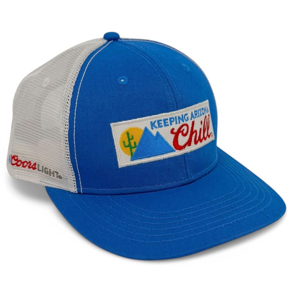 NEW Coors Light Keeping Arizona Chill Snapback Trucker Hat Blue/White - Picture 1 of 8